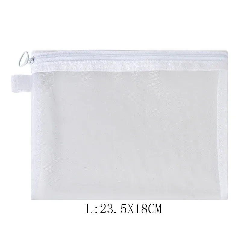 mode petit grand organisateur noir pochette de toilette et de maquillage maille transparente fermeture éclair sac cosmétique femmes organisateur nécessaire