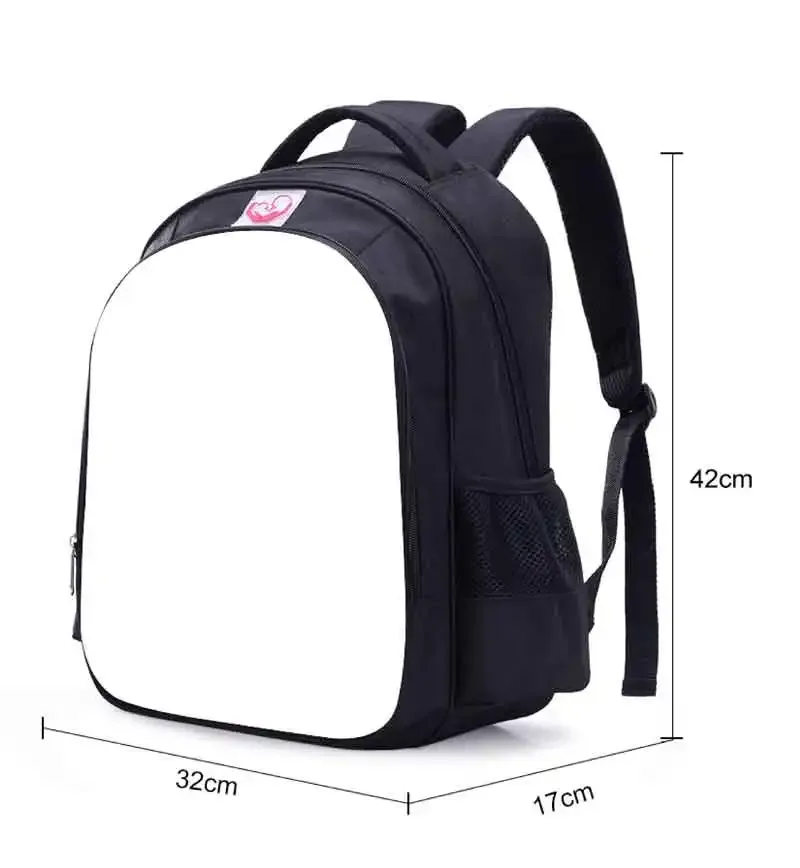 sac dos polyester twilight personnages imprimés pochette mesh latérale poche fendue ceinture air enfant adolescents usage école jour
