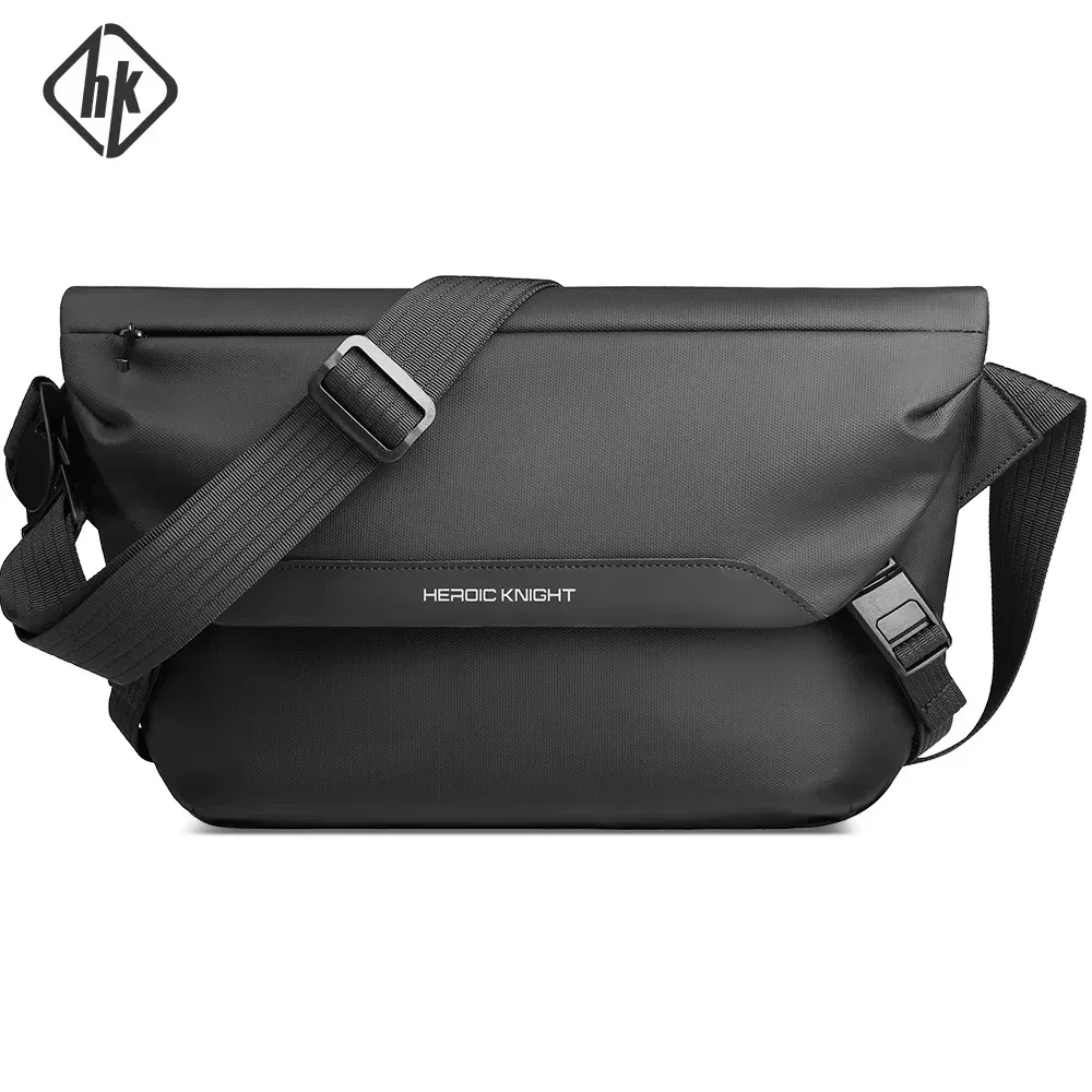 HcanKcan Sac à bandoulière pour homme, imperméable, grande capacité, sacs messager, adapté au mini iPad, pour le quotidien, le travail, le cyclisme, le week-end, les activités de plein air