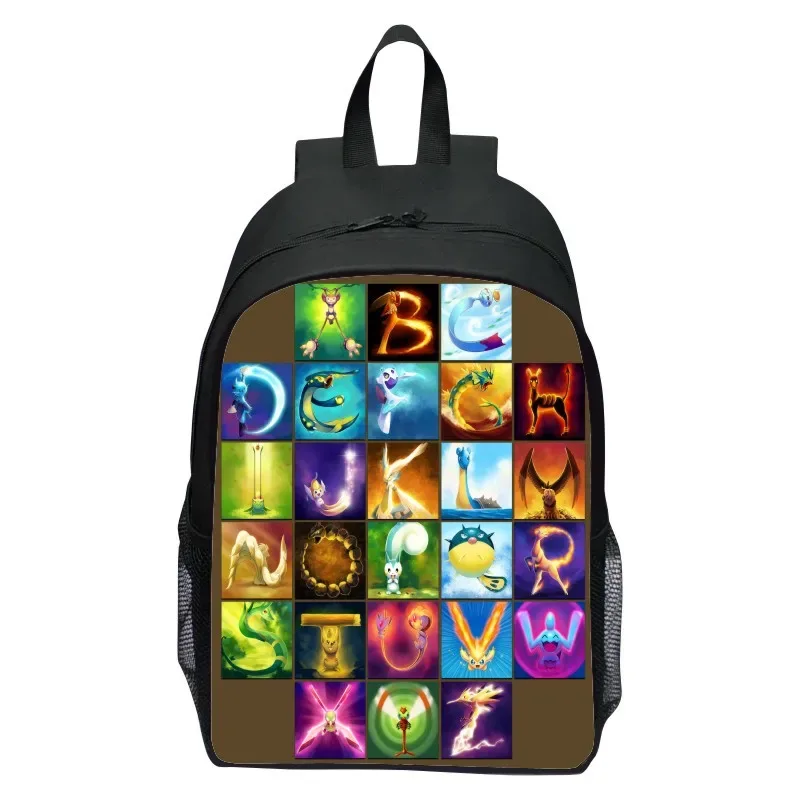 16 pouces sac à dos pour enfants alphabet lore alphabet légende école primaire sac à dos garçons et filles maternelle sac à dos