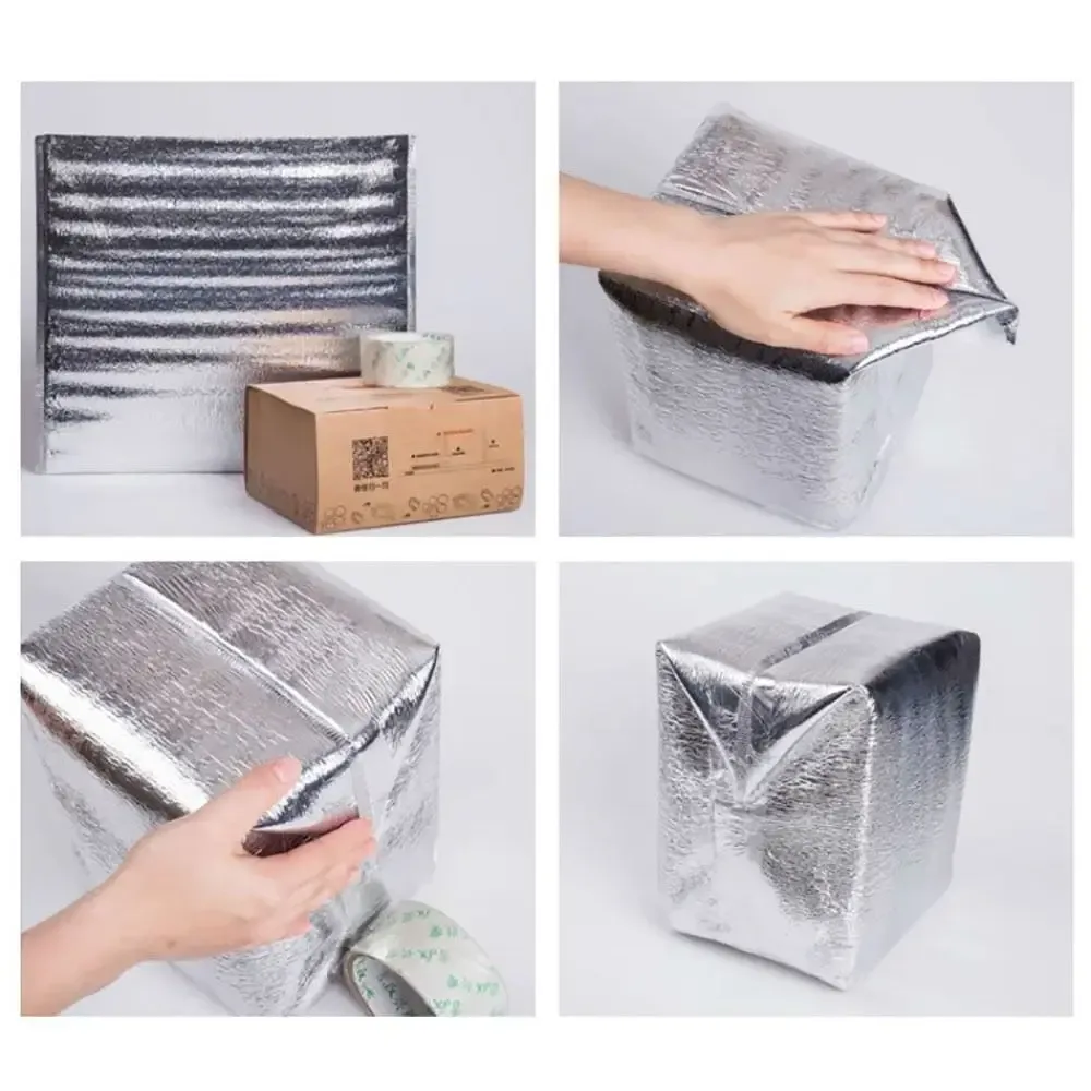 sac isotherme portable en aluminium, sac isotherme pliable, sac d'emballage thermique pour aliments, pique-nique, livraison de nourriture, clics electrolux