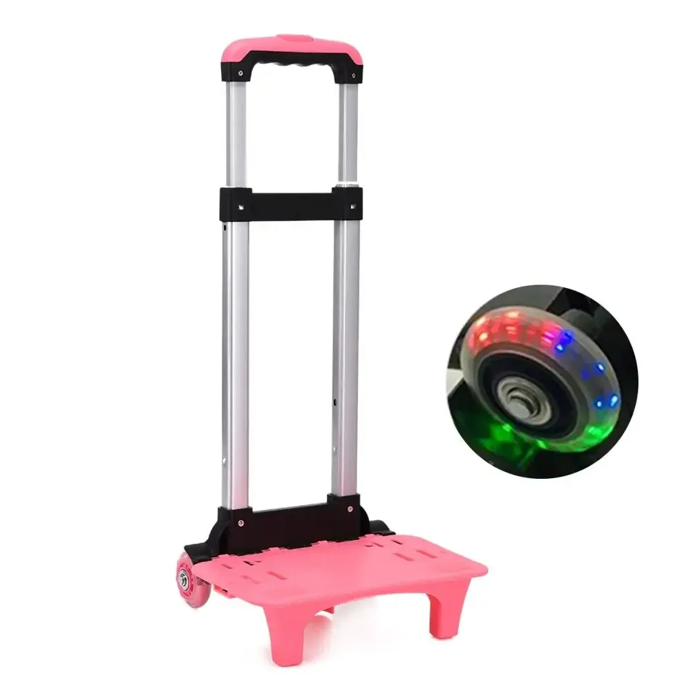 chariot de voyage pliable pour bagages, chariot à roulettes durable avec poignée télescopique, support pour sac à dos d'étudiant, chariot pour sac de transport d'animaux