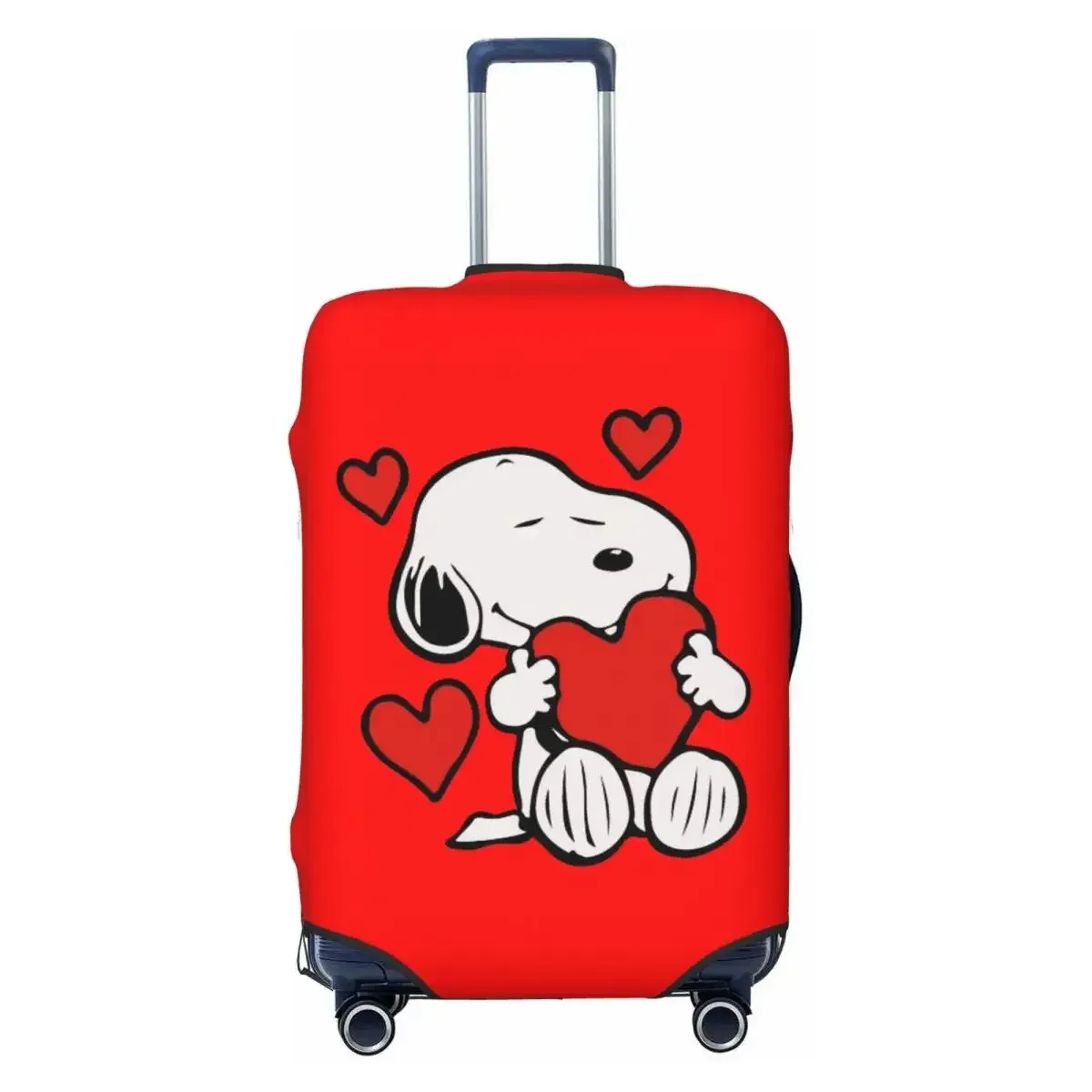 housse de bagage lavable anti-rayures, imprimé chiens mignons, convient aux valises de 18 à 32 pouces, élastique, durable, anti-poussière, pour les voyages en plein air