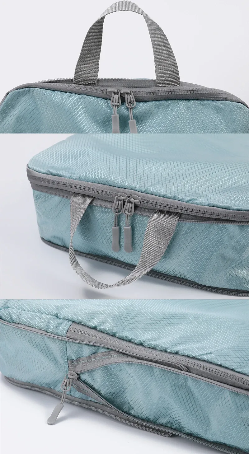 sac de rangement de voyage d'affaires compressible, ensemble de 4 pièces, sac de rangement vertical étanche multifonctionnel simple et à la mode