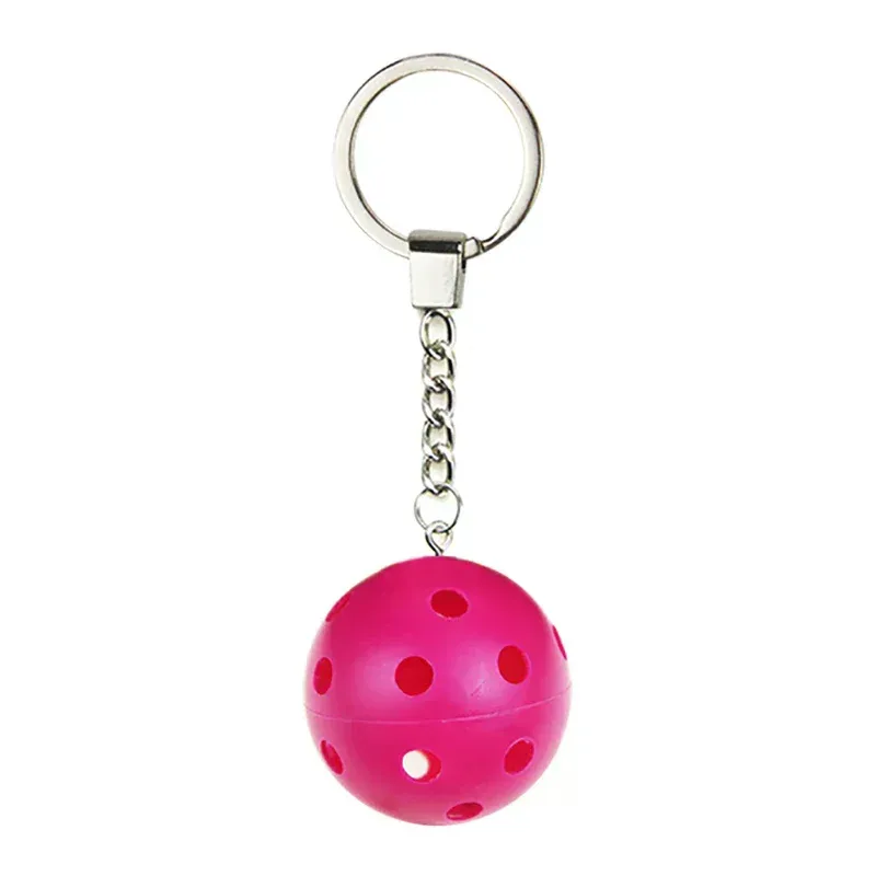 mini porte-clés unisexe en métal style sportif, raquette de pickleball, accessoires de décoration pour sac à main et sac à dos