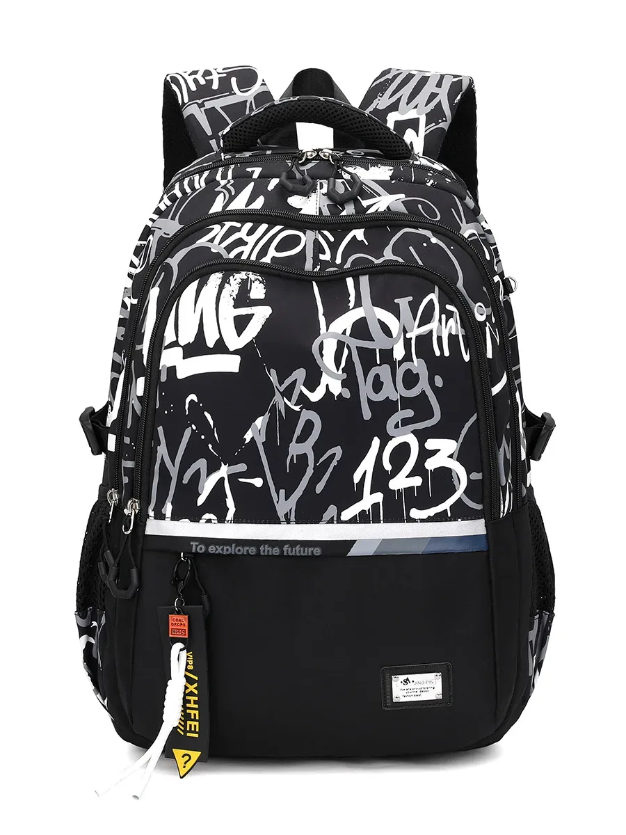 sacs d'école pour adolescents garçons, étudiants du secondaire, sac à dos de voyage pour ordinateur portable, grand sac à dos scolaire, mochila