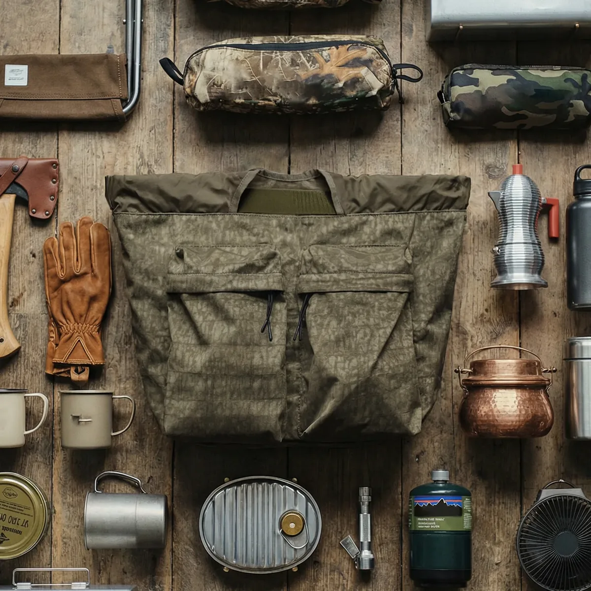sac à bandoulière tactique maden vintage pilot helmet bag grande capacité vert militaire pour homme, sac de transport extérieur avec poignée pour la randonnée
