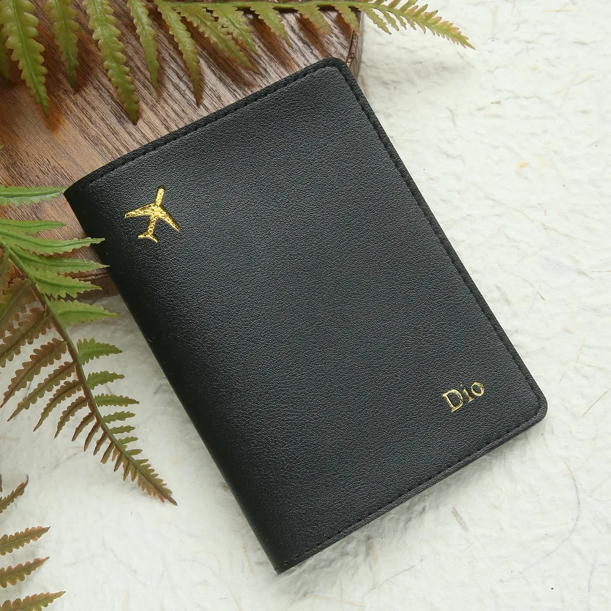 couverture de passeport personnalisée, estampage à chaud, nom, lettres personnalisées, couverture de porte-passeport, portefeuille de voyage