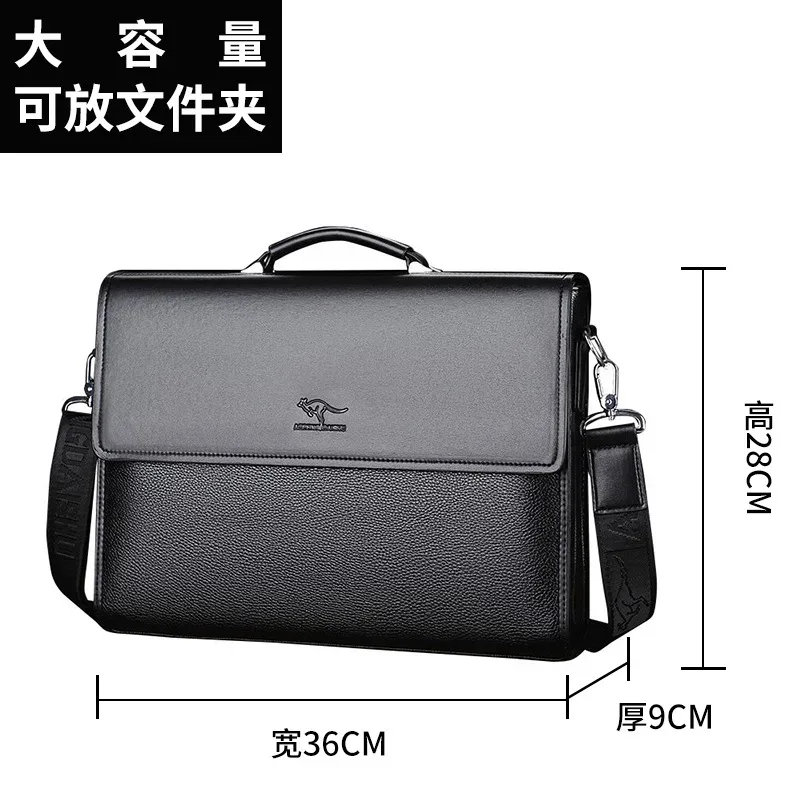 nouveau sac d'affaires pour homme, grande capacité, sacoche bandoulière pour le bureau et les trajets quotidiens