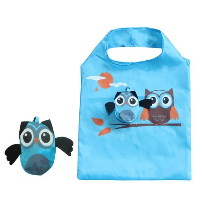 sac à provisions pliable en forme de l, théâtre d'animaux mignon, fourre-tout réutilisable, sac à main portable, sac de voyage lancé, sacs de rangement pliants, organisateur