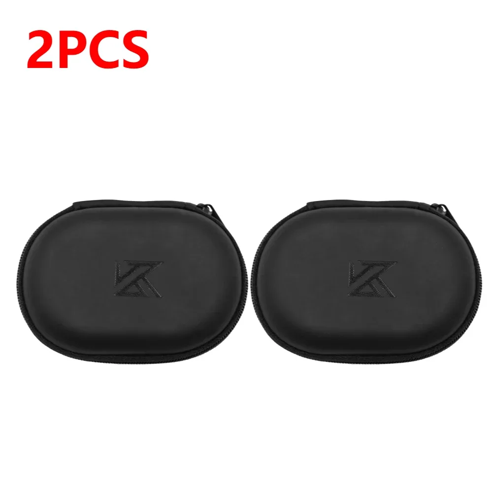 étui pour écouteurs filaires kz ba10 as10 es4, boîte de rangement en pu, sac de rangement portable pour kz ba10 as10 es4, 1 à 10 pièces