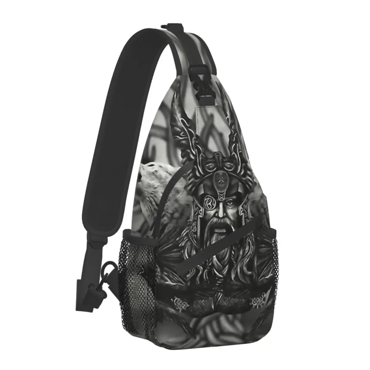 mythologie nordique viking sac à bandoulière sport arbre de vie triquetra sac de poitrine unisexe femmes homme mode épaule sacs à dos voyage