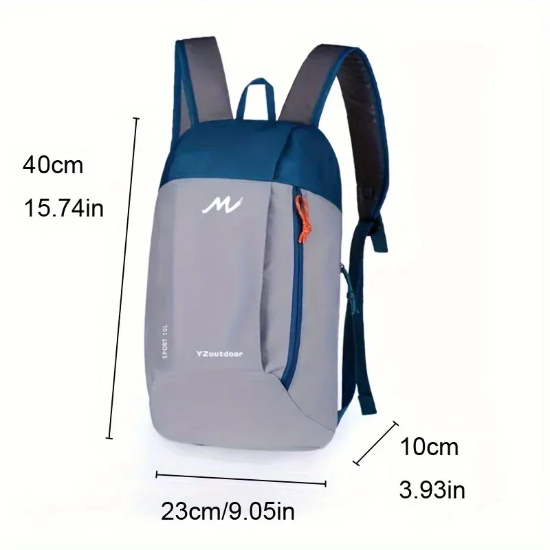 sac de sport pour hommes, sac à dos pour femmes, fermeture à glissière, sacs de voyage de loisirs pour étudiants, sacs à dos portables imperméables de grande capacité