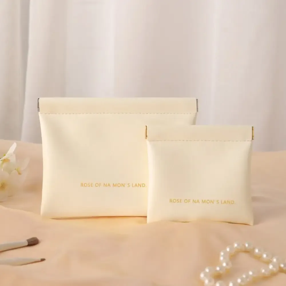 sac à main de voyage en pu pour femmes et filles, mini trousse de maquillage, rouge à lèvres, bijoux cosmétiques, évaluateurs portables, mode simple