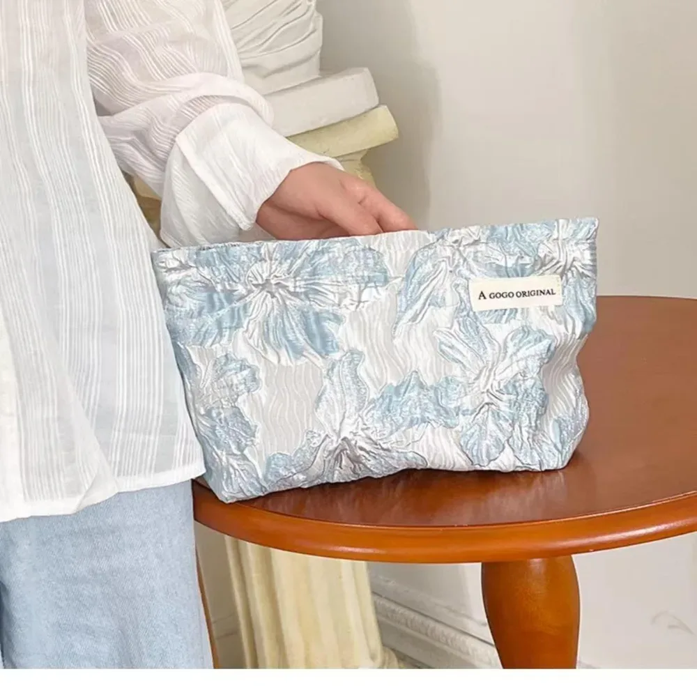nouvelle trousse de maquillage à motif floral, grande capacité, trousse à cosmétiques multifonctionnelle, organiseur de cosmétiques, voyage