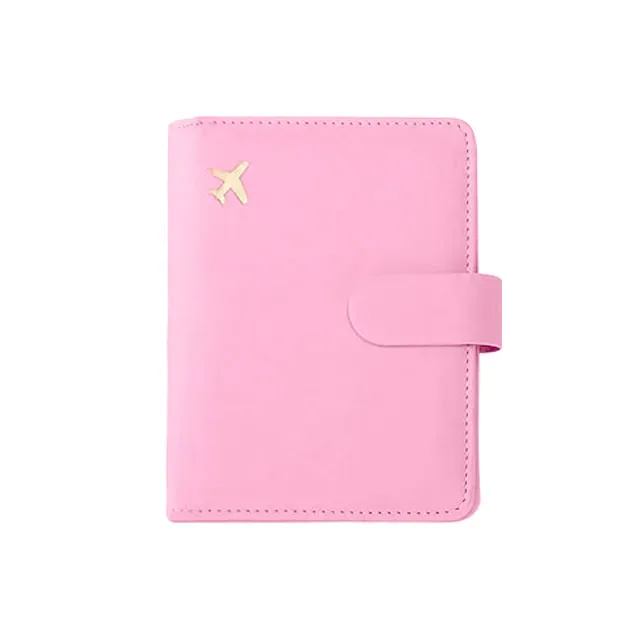 porte-passeport en cuir couvre étui étanche voyage carte de crédit portefeuille mignon passeport livre pour femmes/hommes boucle passeport couverture