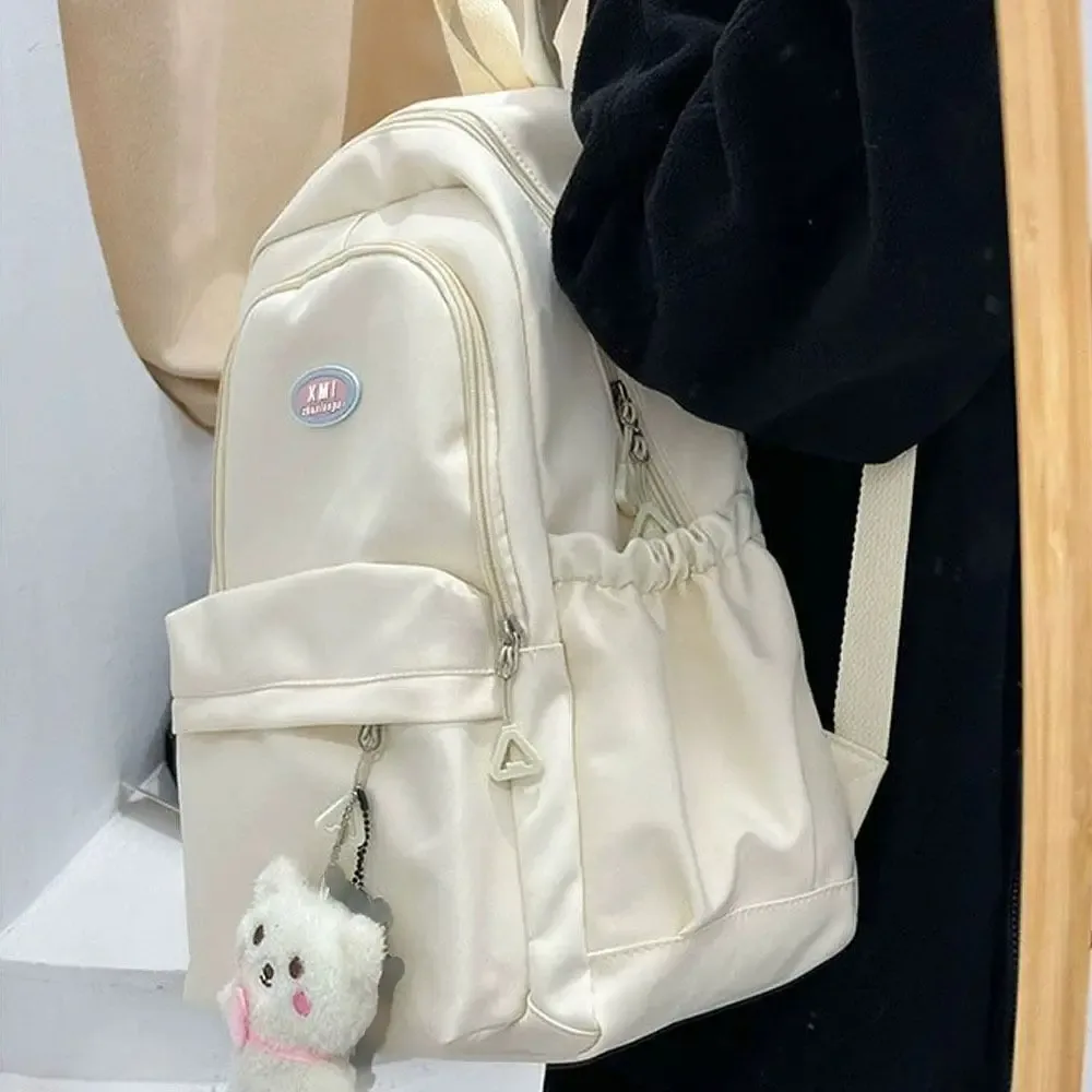 sac à dos simple de grande capacité, sac de livre de lycée, sacs à dos de voyage en nylon imperméables, cartables pour étudiants, garçons et filles