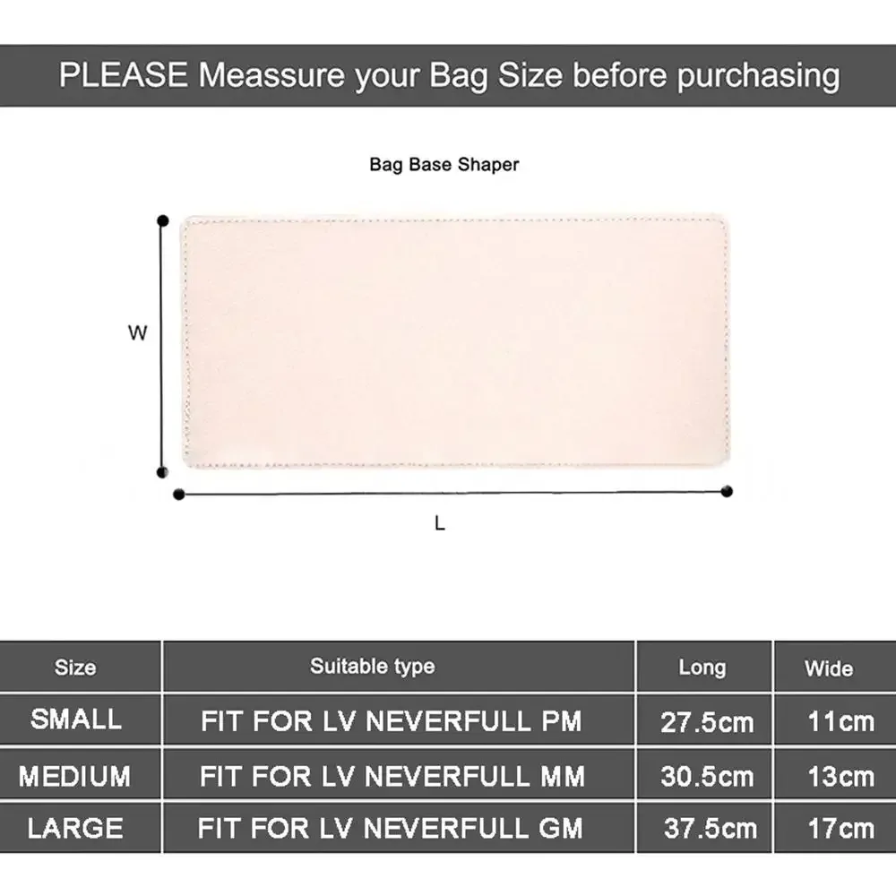 sac à main universel en feutre épais, support de base pour lv, accessoires de sacoche astronomique pratique, taille s, m, l