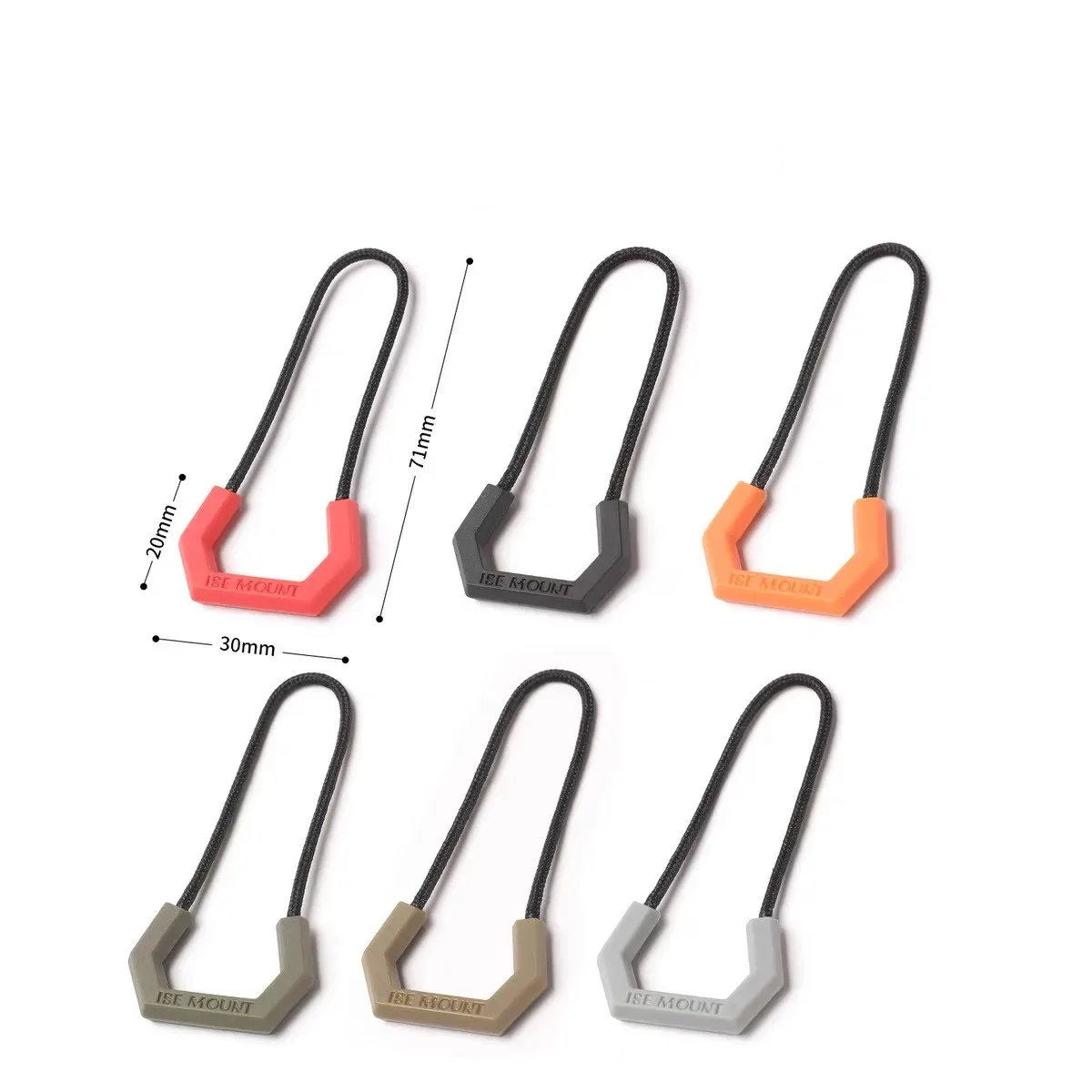 accessoire forme cordelette multifonctionnelle plastique personnalisation sac dos manteau vestes orange doré marron rose antidérapant usage voyage
