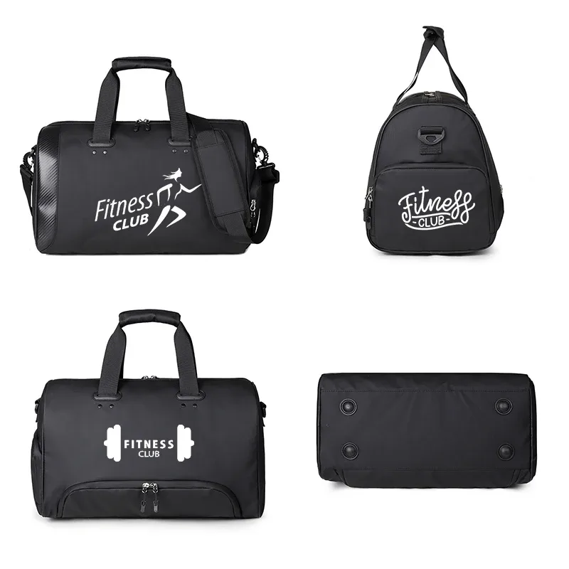 sac de voyage personnalisé avec logo, sac à bagages avec nom imprimé, séparation sèche et humide, sac de sport bricolage
