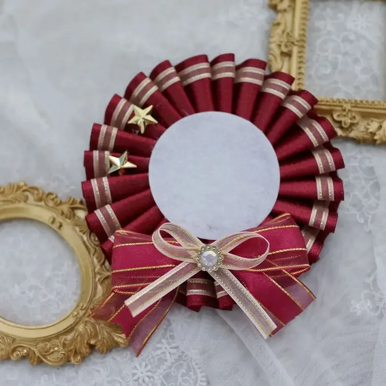 porte-badge mignon. décorations pour sacs ita. accessoires pour sacs à dos. artisanat de cosplay d'anime lolita. badge rosette