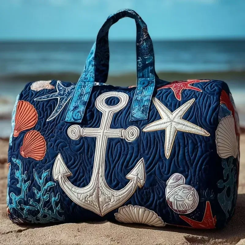 sac voyage polyester fleurs blancs symboles paix texturé poignées tissu sacoche hippie motifs colorés week end polyvalent