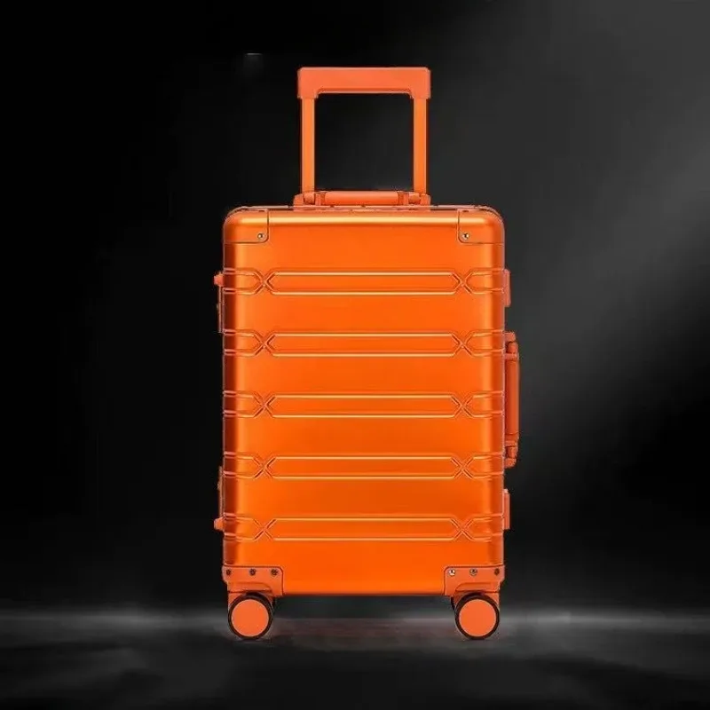 Valise/Sac de 24 pouces en alliage aluminium-magnésium de luxe, expédiée depuis l'UE, idéale pour les étudiants.