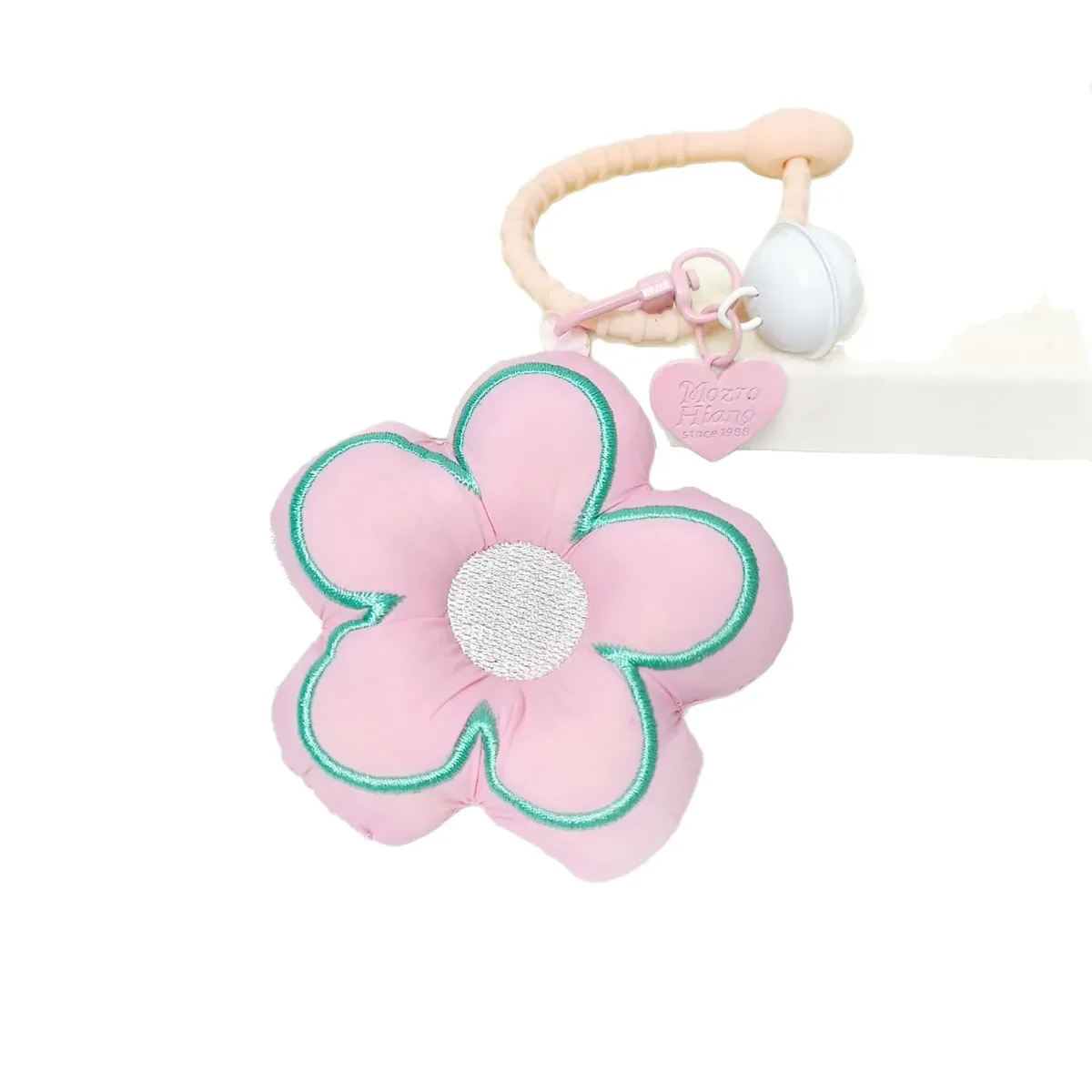 ins mode fleur pendentif 3d fleur porte-clés sac à dos porte-clés accessoire dentelle garniture arc tissu