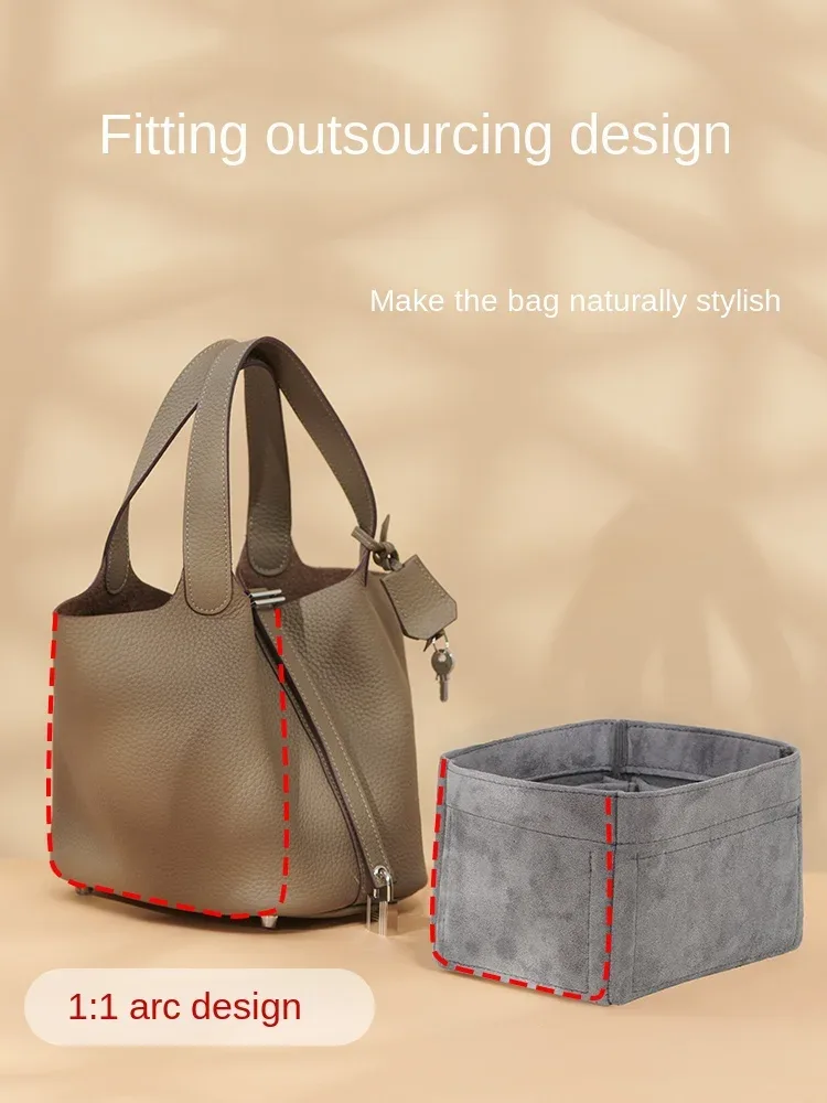 convient pour h picotin 18 22 sac à main de rangement robee moelleux insérer organisateur pour sac à main de luxe sac cosmétique organisateur voyage maman sac