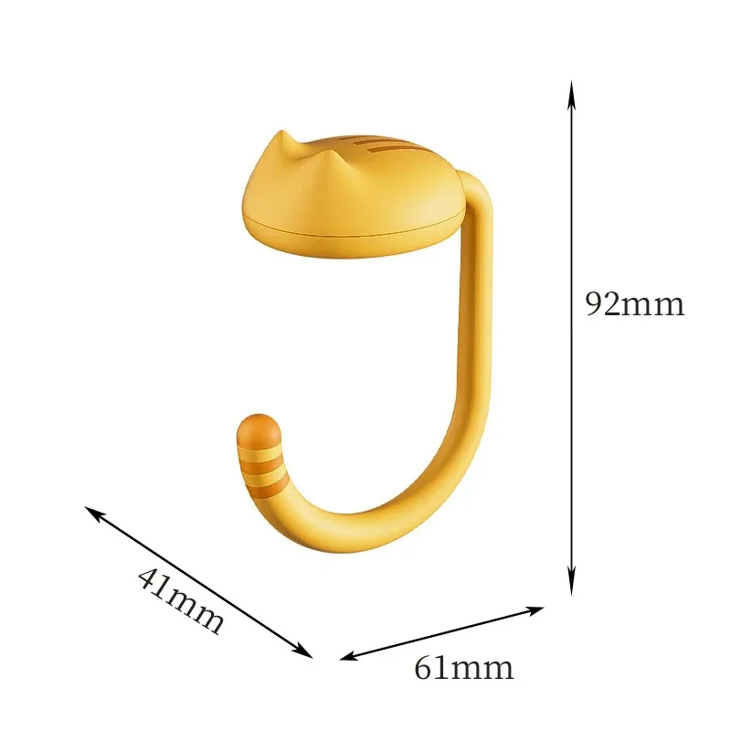 crochet sac clés ecouteurs petit sack support table bureau maison travail jaune blanc plastique durabilité transport facile installation