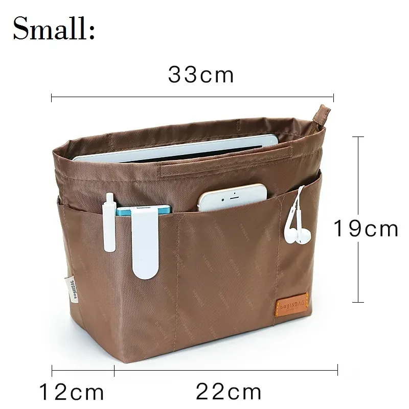 luxury nylon purse organizer insert for brand tote bags