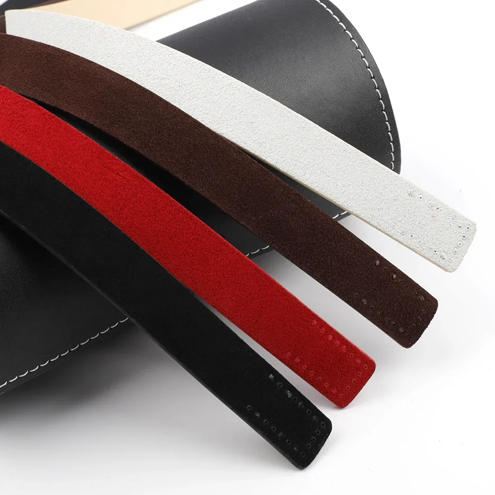 ceinture cuir poignée 50cm 2cm 4mm noir marron rouge beige bordure motif points accessoires sac main bandoulière femmes