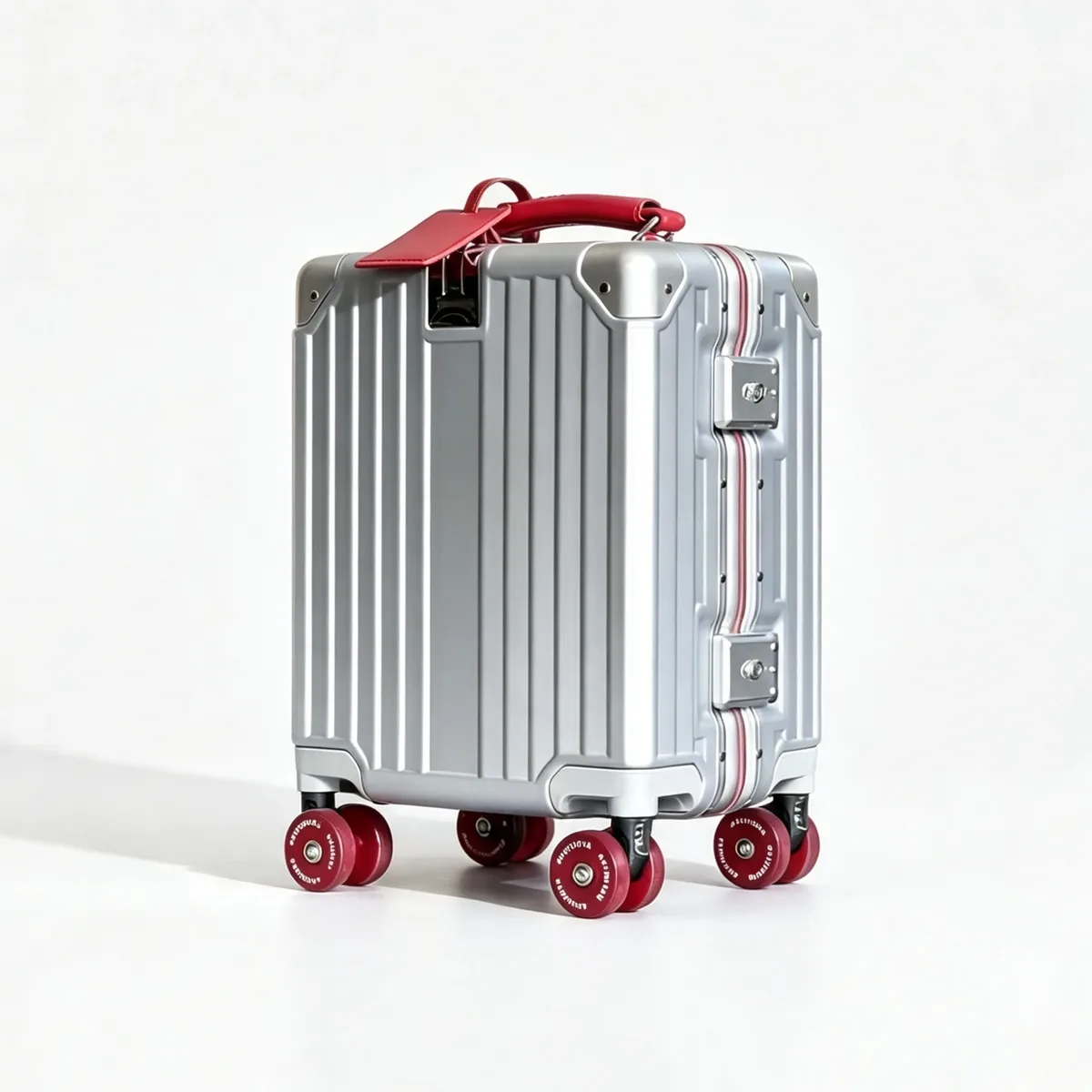 valise de voyage miniature à roulettes de 14 pouces, bagage cabine avec serrure tsa, cadre en aluminium, roues pivotantes, sac pour enfant