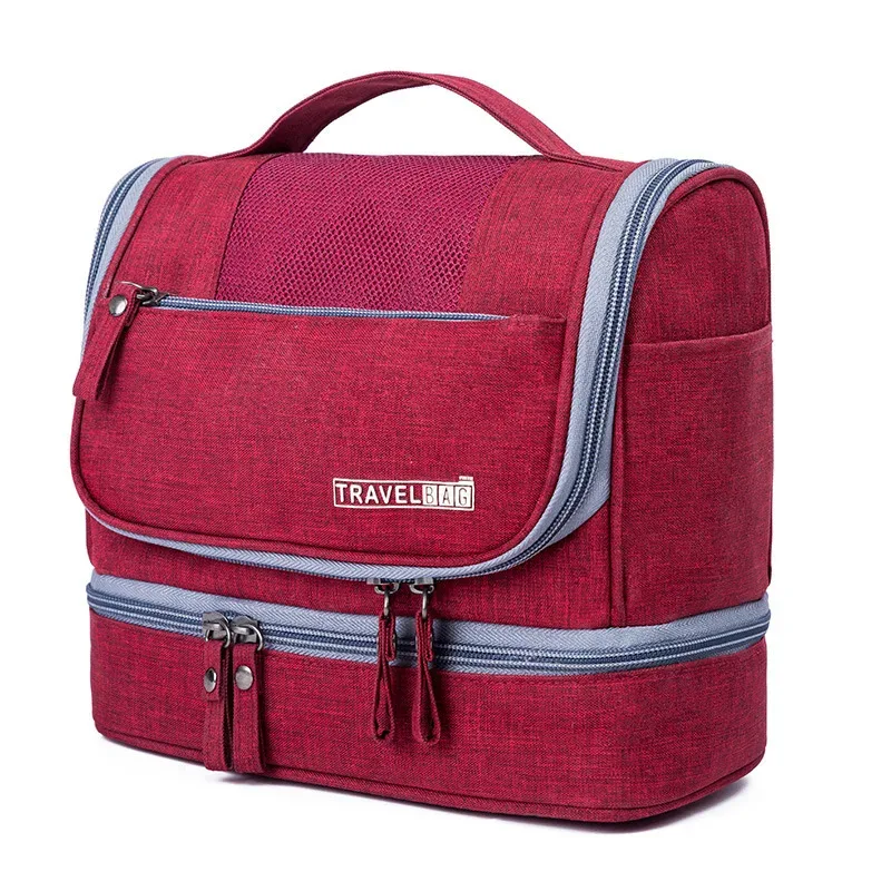 trousse de toilette suspendue à séparation sèche et humide, trousse de maquillage de voyage, sac de rangement de cosmétiques, trousse de maquillage, grand sac de maquillage