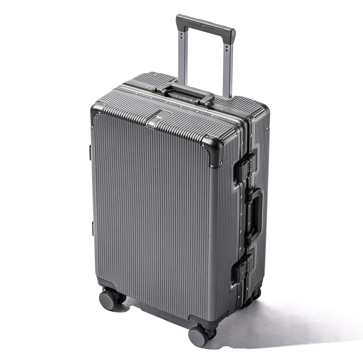 valise de grande capacité 16 "/20"/22 "/24"/26 "/28", bagages roulants à la mode, cadre en aluminium de voyage avec sacs à roulettes en alliage