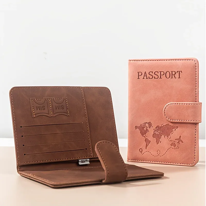 porte-passeport rfid pour voyage femme/homme, joli portefeuille de passeport avec blocage rfid, emplacements pour cartes, étui/porte-passeport rfid, portefeuille de voyage