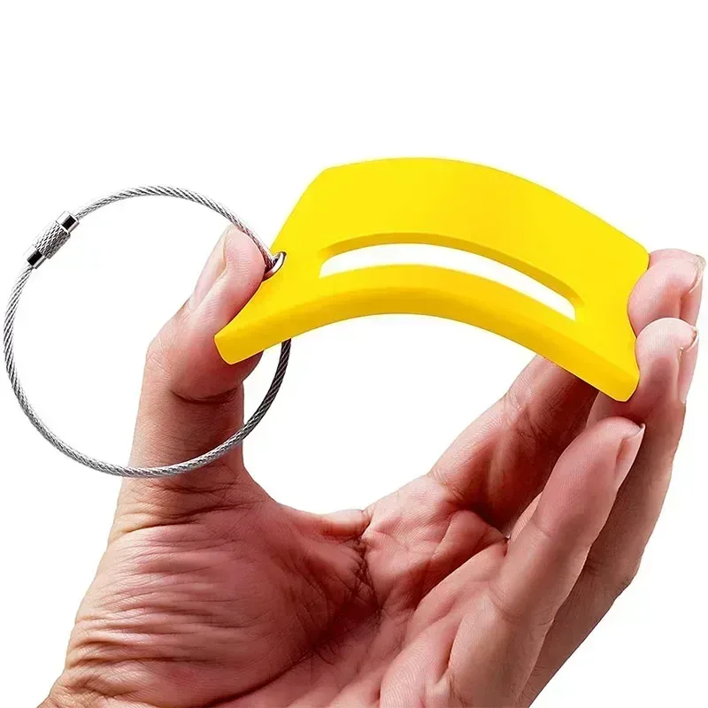 étiquette de bagage en silicone tendance pour hommes et femmes, porte-nom et adresse pour valise, accessoires de voyage portables