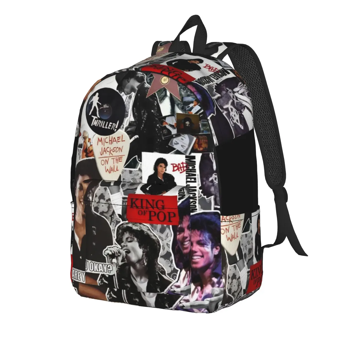 sac à dos michael jacksons musical movie 2026, sac à dos cool avec poche pour étudiants et professionnels, sac à dos pour hommes et femmes, sacs en toile pour ordinateur portable