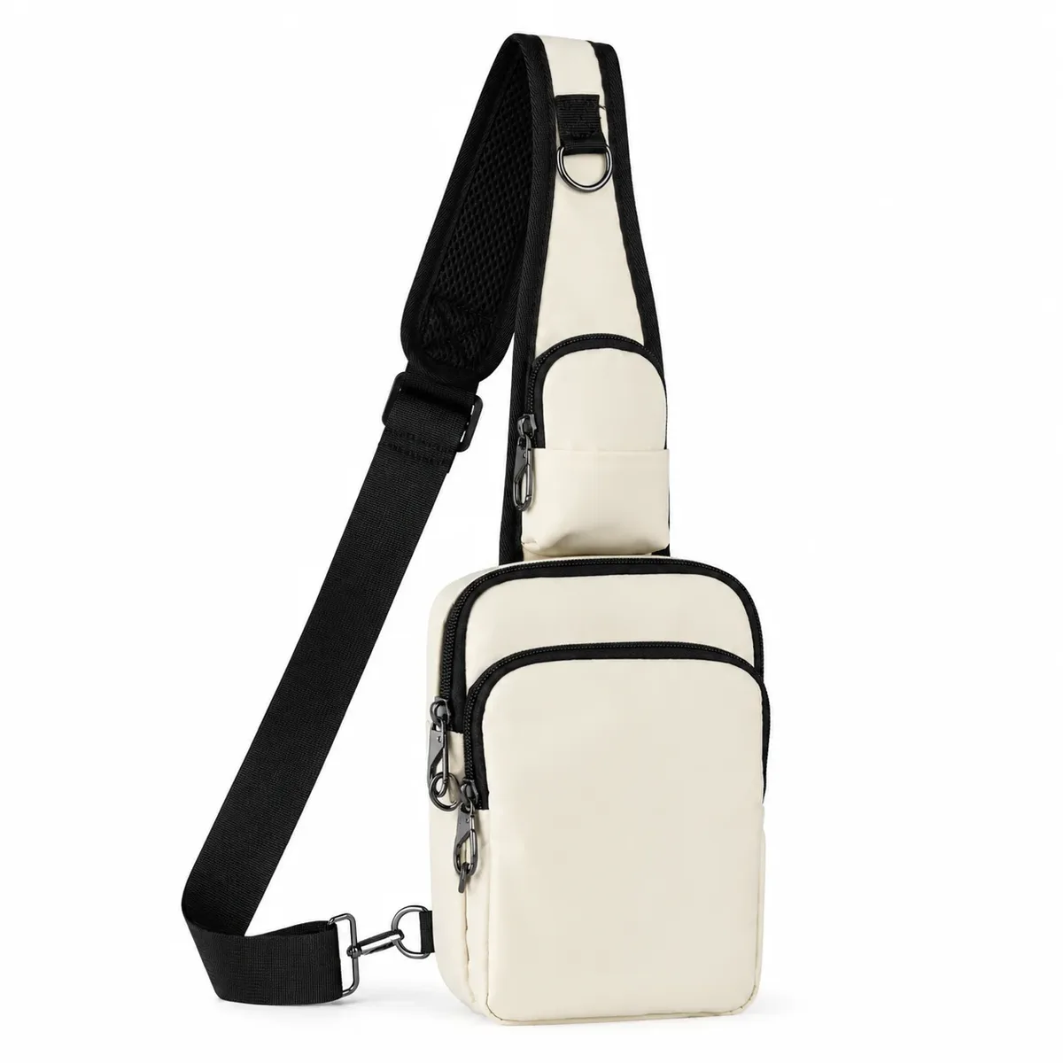 sac à bandoulière décontracté et tendance anti-rfid pour hommes, sac de poitrine sportif urbain, sac à épaule simple et léger pour les trajets quotidiens