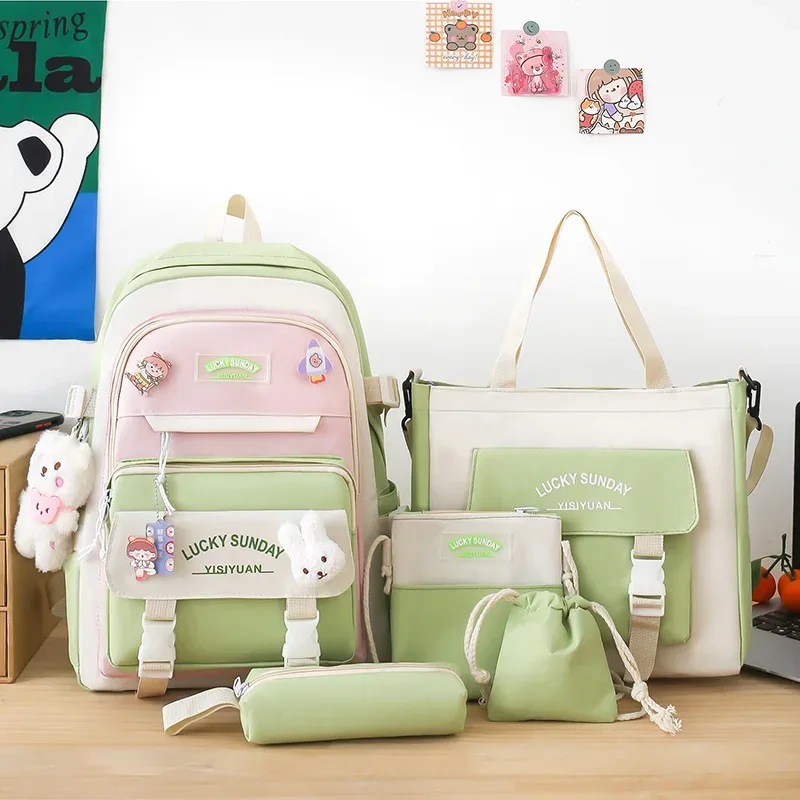 sac à dos scolaire tendance 2026 pour fille, sac de voyage, sac à dos d'épaule grande capacité léger pour élèves du primaire, du collège et du lycée - mochila escolar