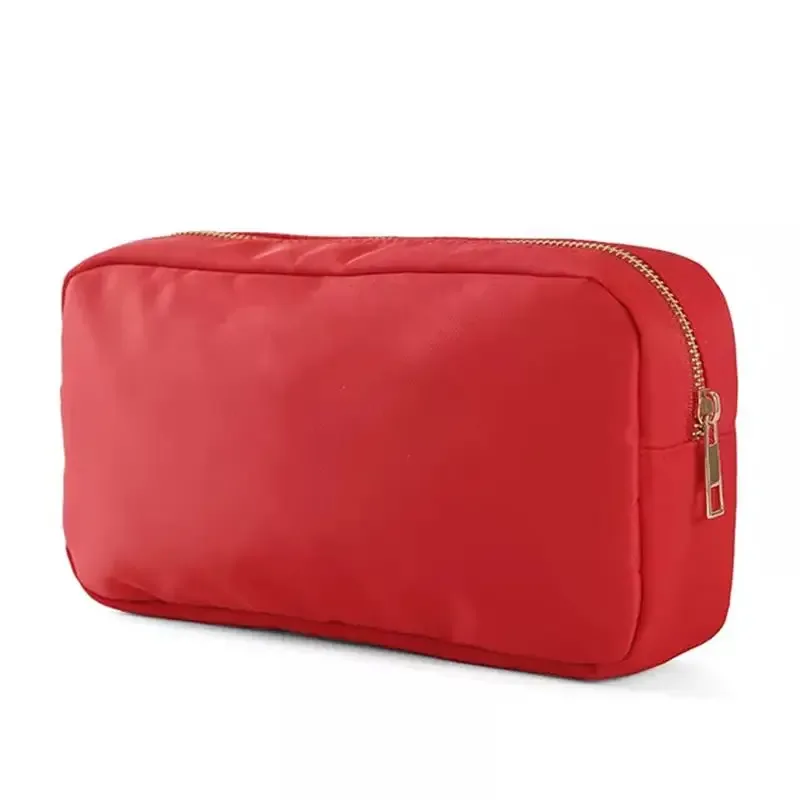 s /m/l/xl 17 couleurs pochette en nylon maquillage sac cosmétique fermeture éclair articles de toilette organisateur sac pour femmes filles voyage cadeau pochette de maquillage