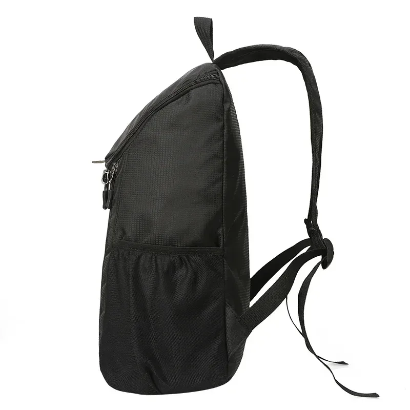 sac dos oxford université bleu bandes gris noires motif géométrique poches zippées grande poche latérale petit sac pliable imperméable sport voyage