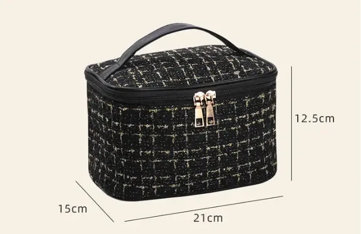 nouveau sac à maquillage tricoté pour femme 2026 – trousse de maquillage portable et tendance grande capacité bx100