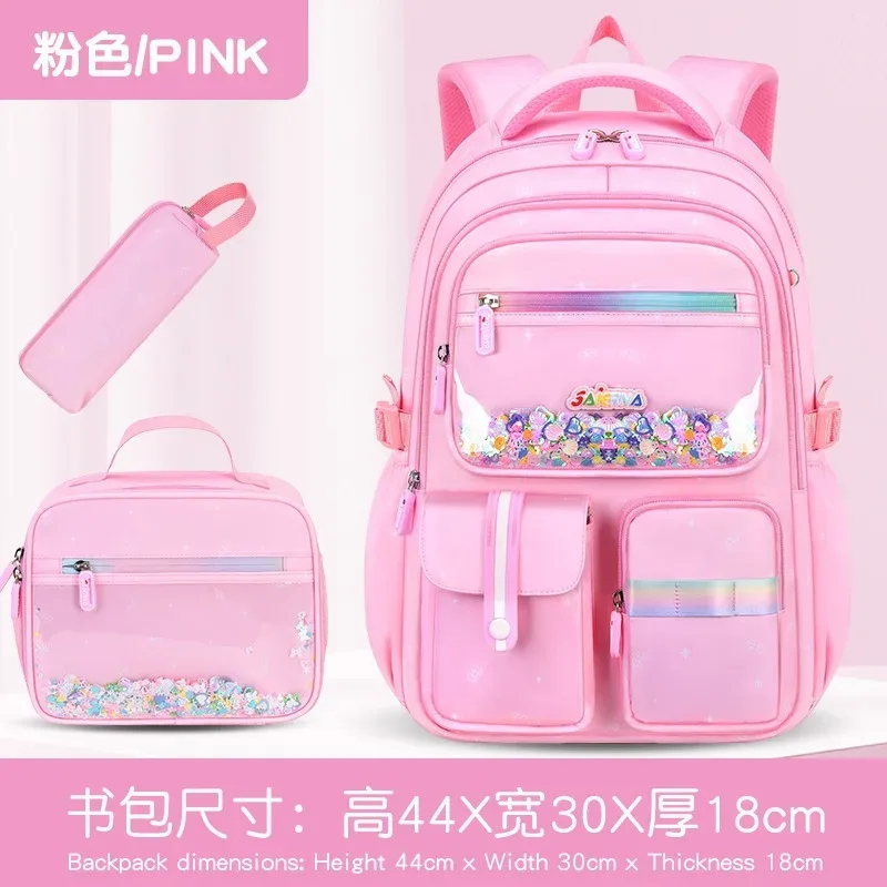 sac à dos décontracté pour fille 2026 avec compartiment repas et trousse, pour collégienne, grande capacité, léger, imperméable, mochilas