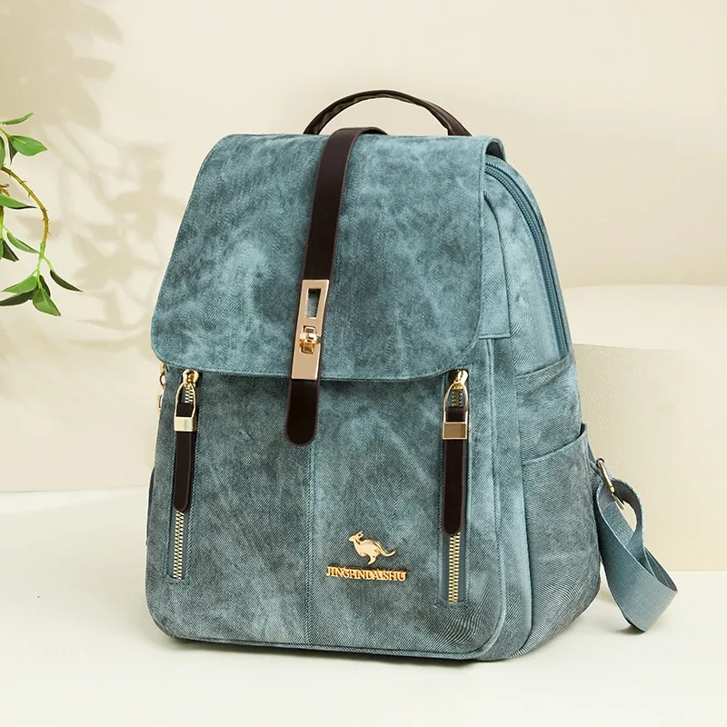 sac à dos en cuir de haute qualité, sac à dos de voyage de luxe pour femme, sac à bandoulière décontracté multifonctionnel, sacs d'école pour filles sac 2026