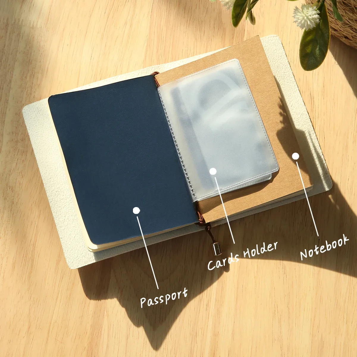 porte-passeport en cuir personnalisé avec nom gravé, carnet créatif a7, porte-cartes, bloc-notes de voyage portable, cadeau