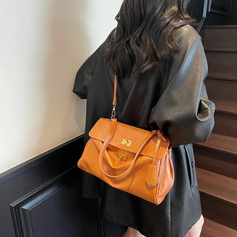 sac à main femme sac de cours sacs marques luxes moods deux tailles rabat sacs à bandoulière pour femmes rétro couleur unie grande capacité shopper sac à bandoulière 2025 nouveaux sacs à main de mode