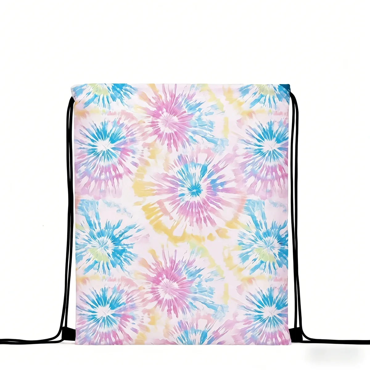 sac à dos à cordon de serrage, bretelles réglables, poche décontractée, sac de rangement pour le sport et l'entraînement, style neutre, couleurs mélangées