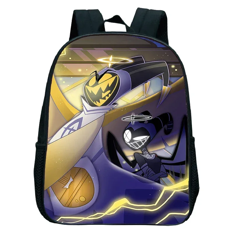 sacs à dos anime hazbin tendance, sacs de maternelle imperméables pour filles et garçons, cartable d'école anime hotel, petit sac à dos pour enfants, mochila