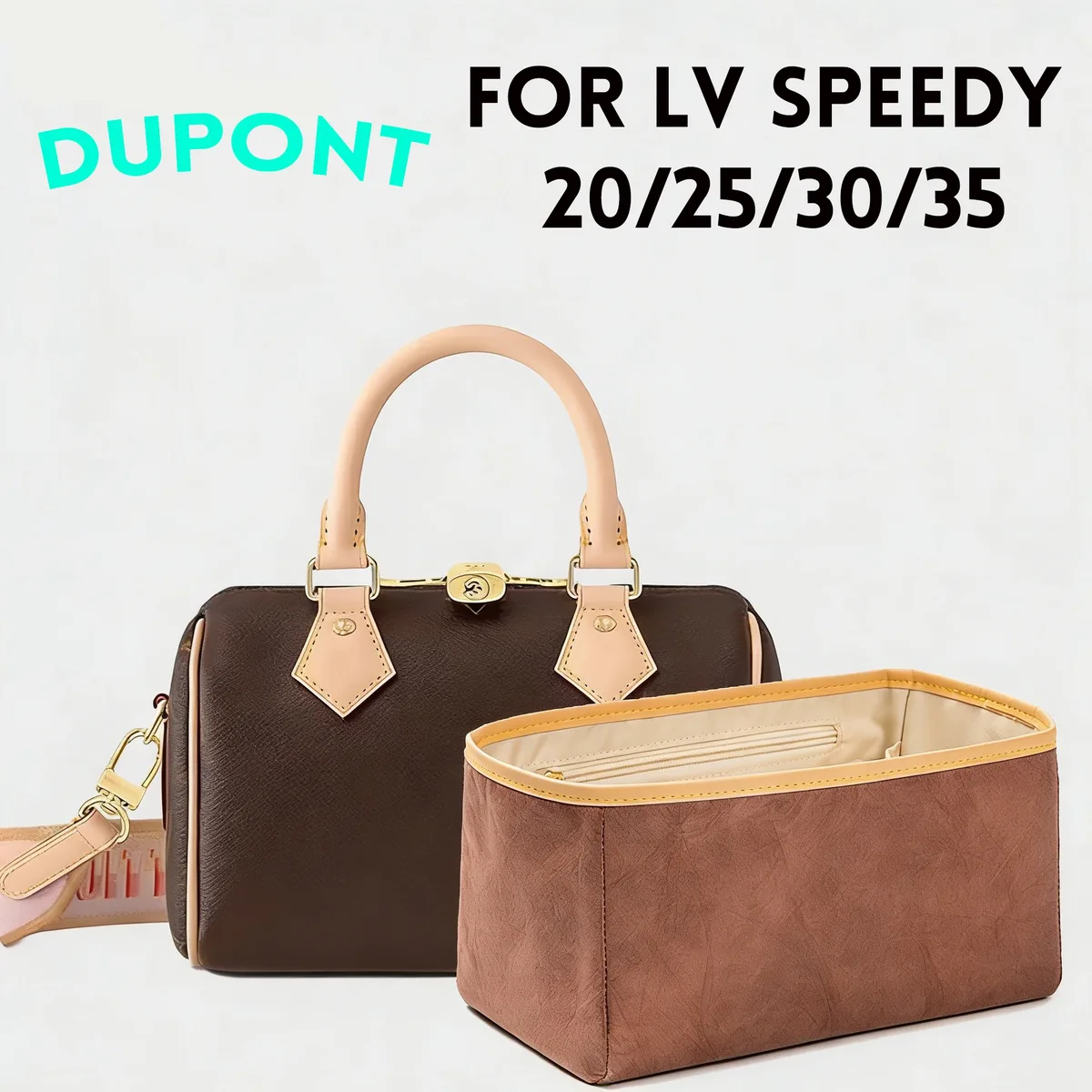 organisateur de sac étanche pour speedy 20 25 30 35, insert de sac à main, pochette de maquillage, organisateur de voyage, doublure intérieure